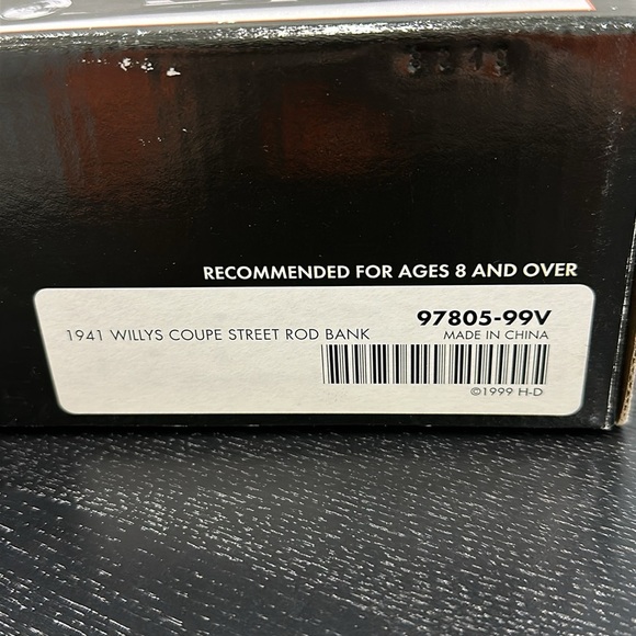 Harley-Davidson Vintage Die Cast Model Car ‘41 Willys Coupe Street Rod - Picture 5 of 13